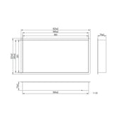 Brauer Gunmetal Edition Inbouwnis - 60x30cm - PVD - geborsteld gunmetal